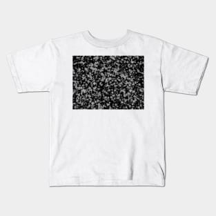 Black gray splatter Kids T-Shirt